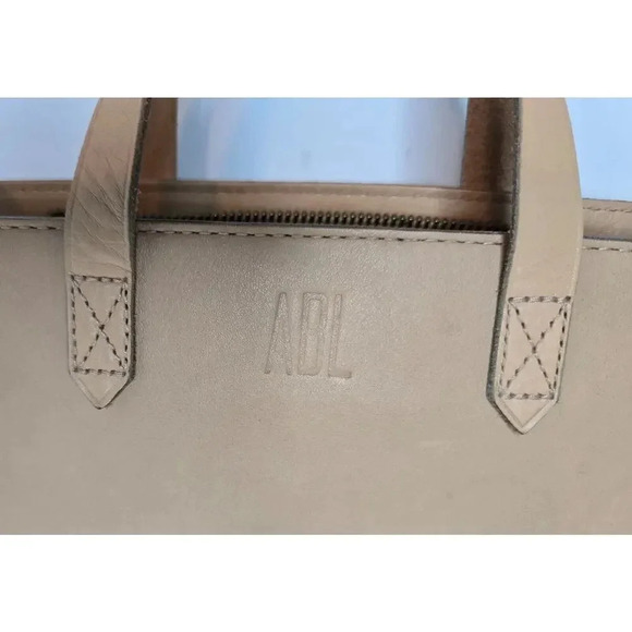 MADEWELL Transport Leather Tote Crossbody SMALL Bag Natural Monogram - Picture 3 of 12